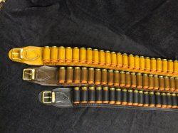 12 bore leather belt